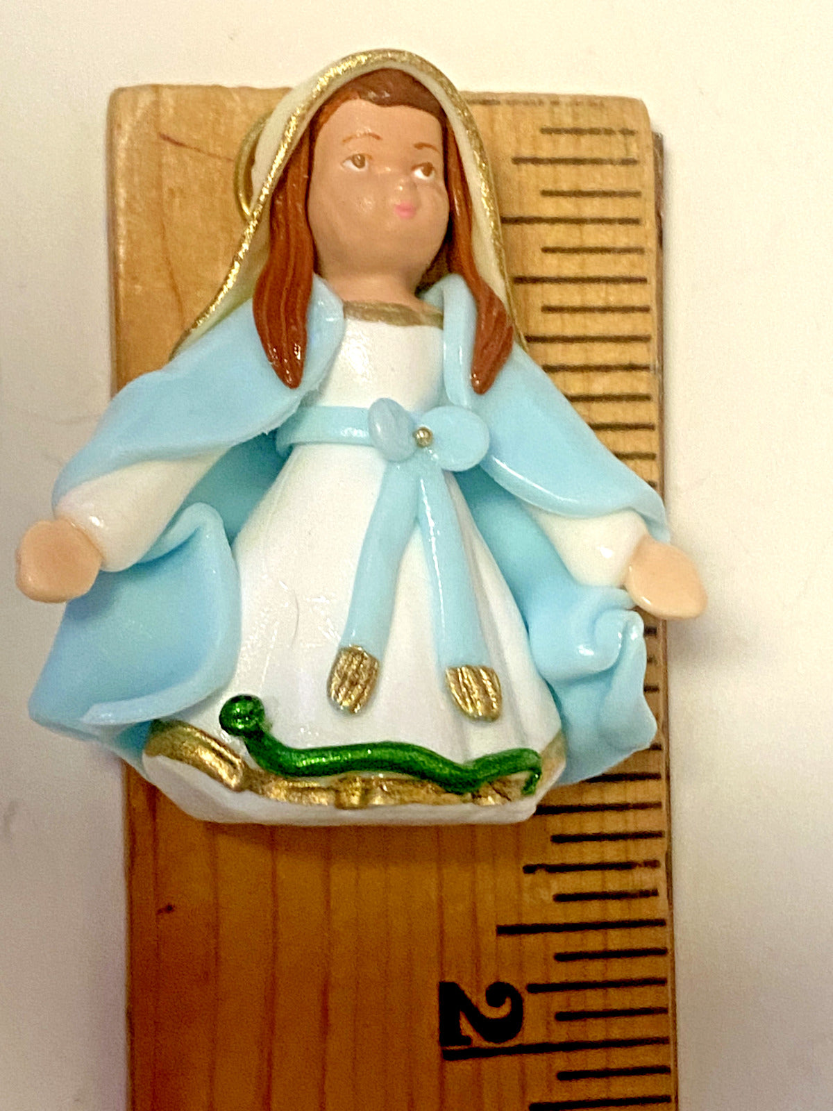 Our Lady of the Miraculous Medal Miniature 1.50" Statue, New From Colombia #L043 - Bob and Penny Lord