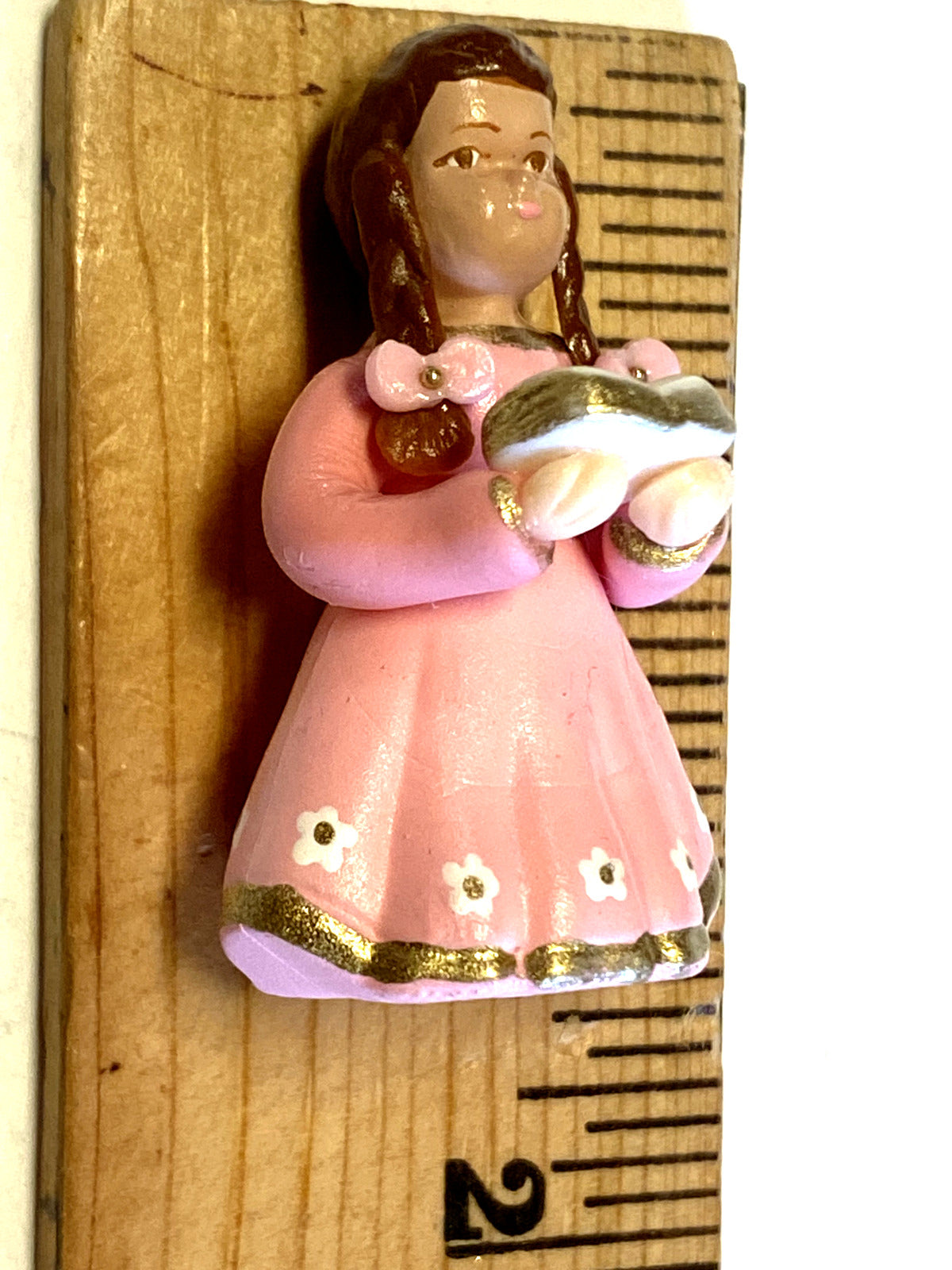 Young Bl. Mother Mary as Child Miniature 1.75" Statue, New from Colombia #056 - Bob and Penny Lord