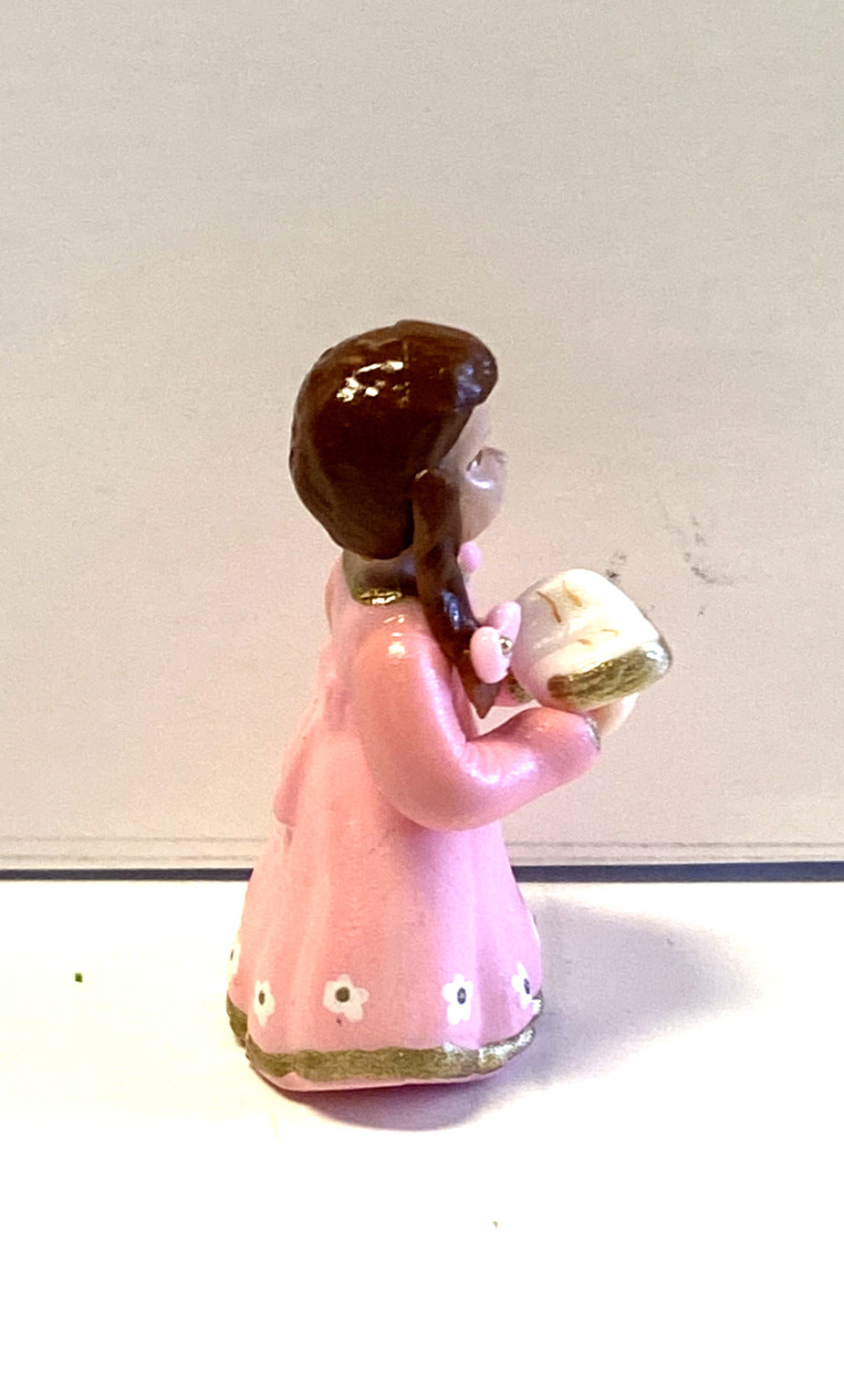 Young Bl. Mother Mary as Child Miniature 1.75" Statue, New from Colombia #056 - Bob and Penny Lord