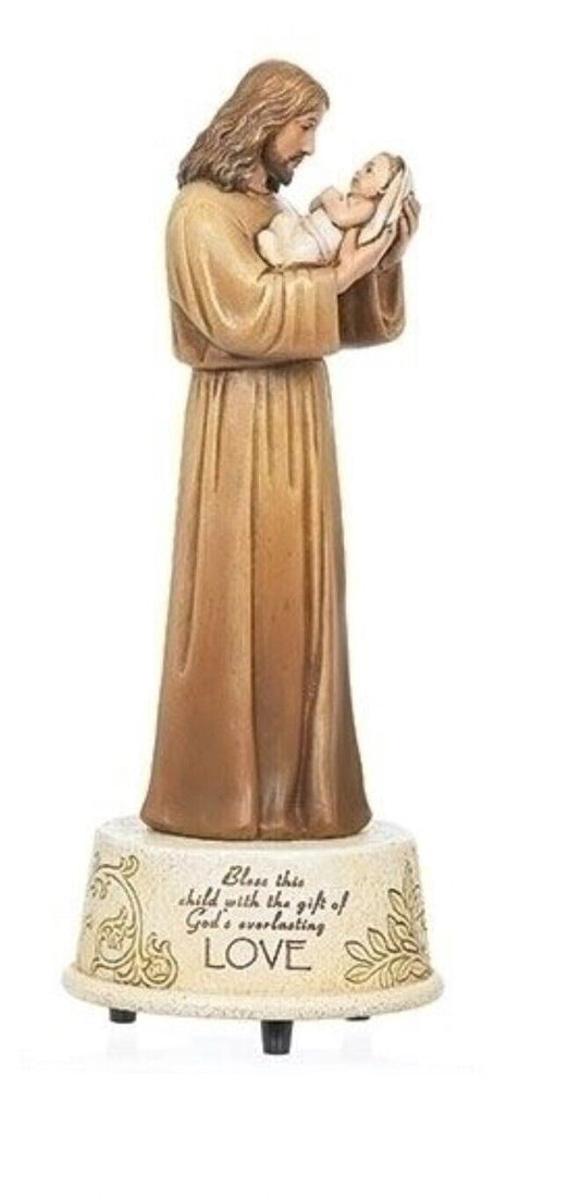 Jesus Loves Me Musical 8.75" Figurine, New #RM-