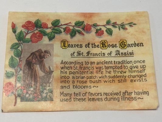 Saint Francis of Assisi Leaves from his Rose Garden, New from Italy  (E) - Bob and Penny Lord