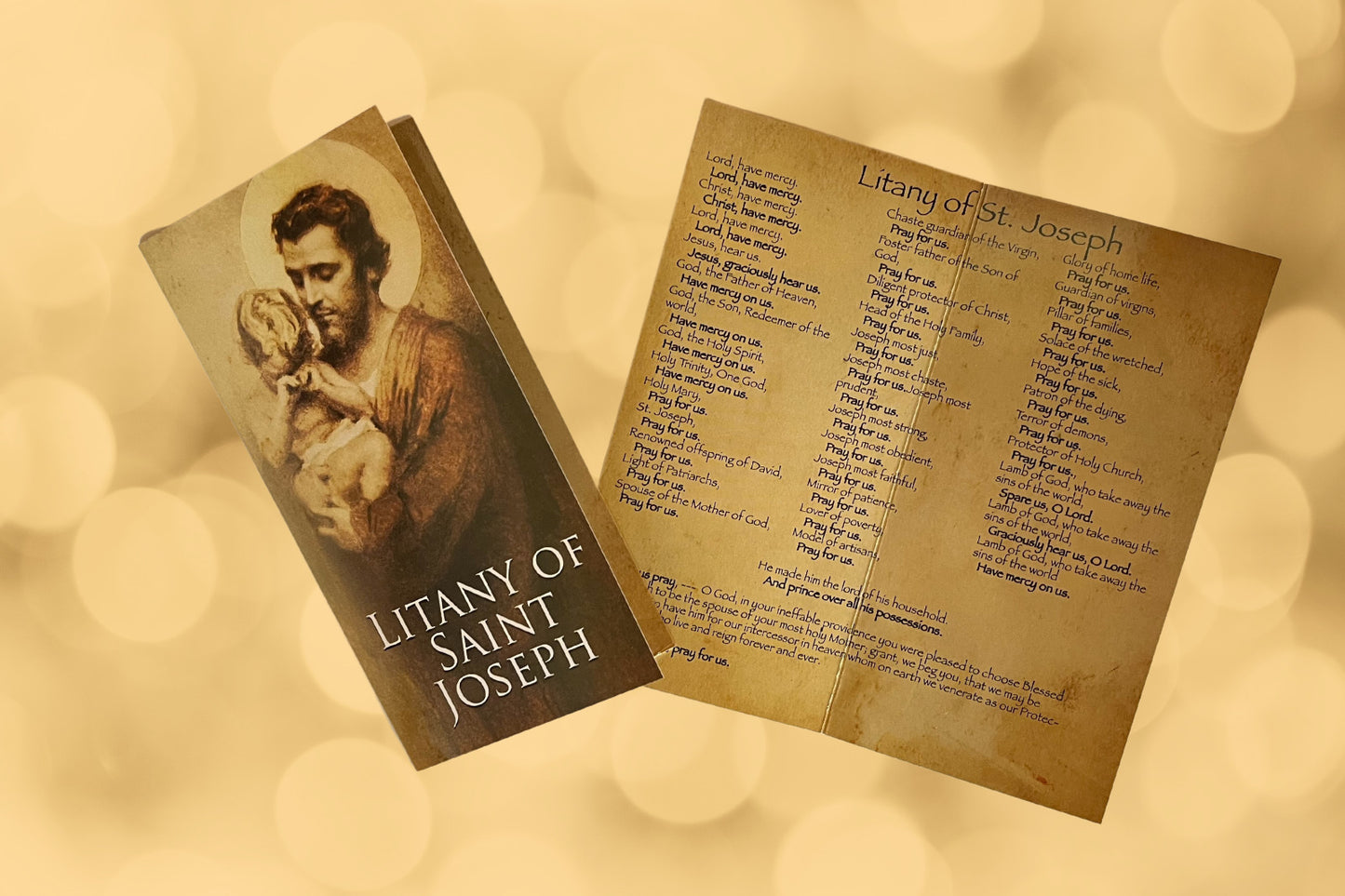 3 Pack Litany of Saint Joseph - Bob and Penny Lord