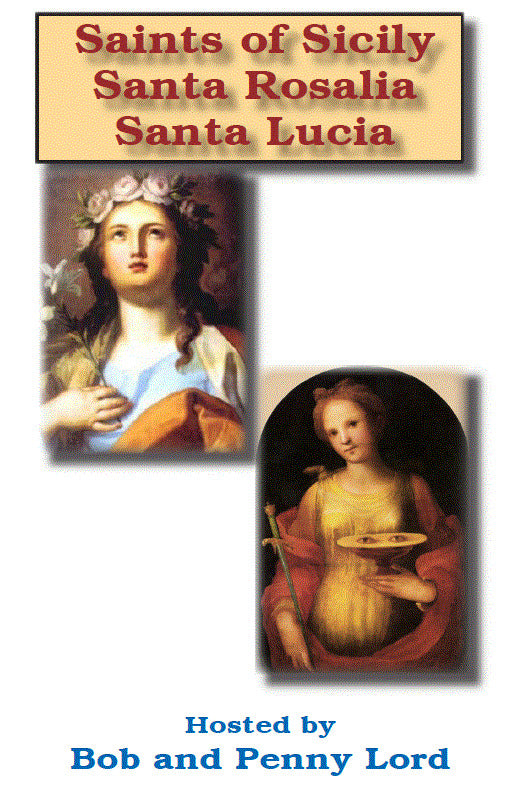 Saints Rosalia & Lucia/Saints of Sicily DVD by Bob & Penny Lord, New - Bob and Penny Lord