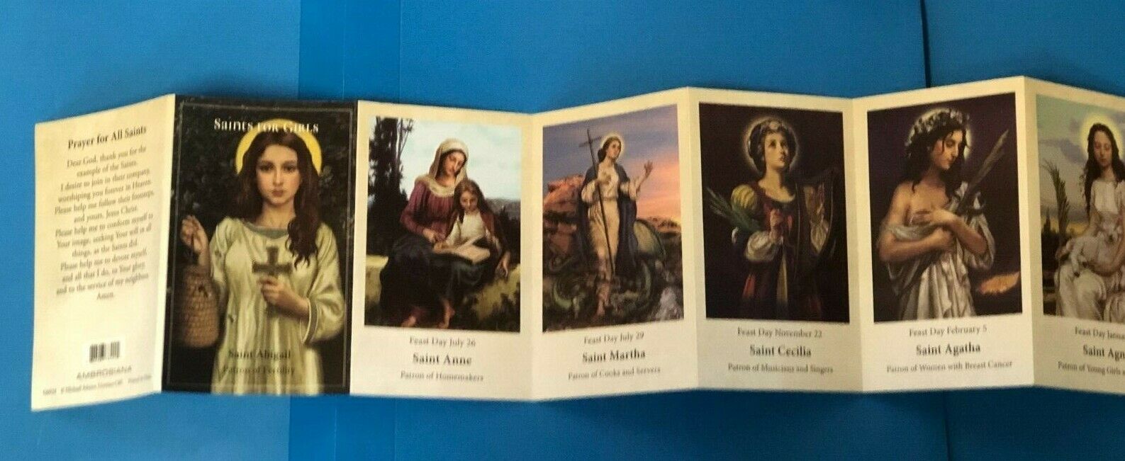 Saints for Girls Prayer Pocket Folder, New - Bob and Penny Lord