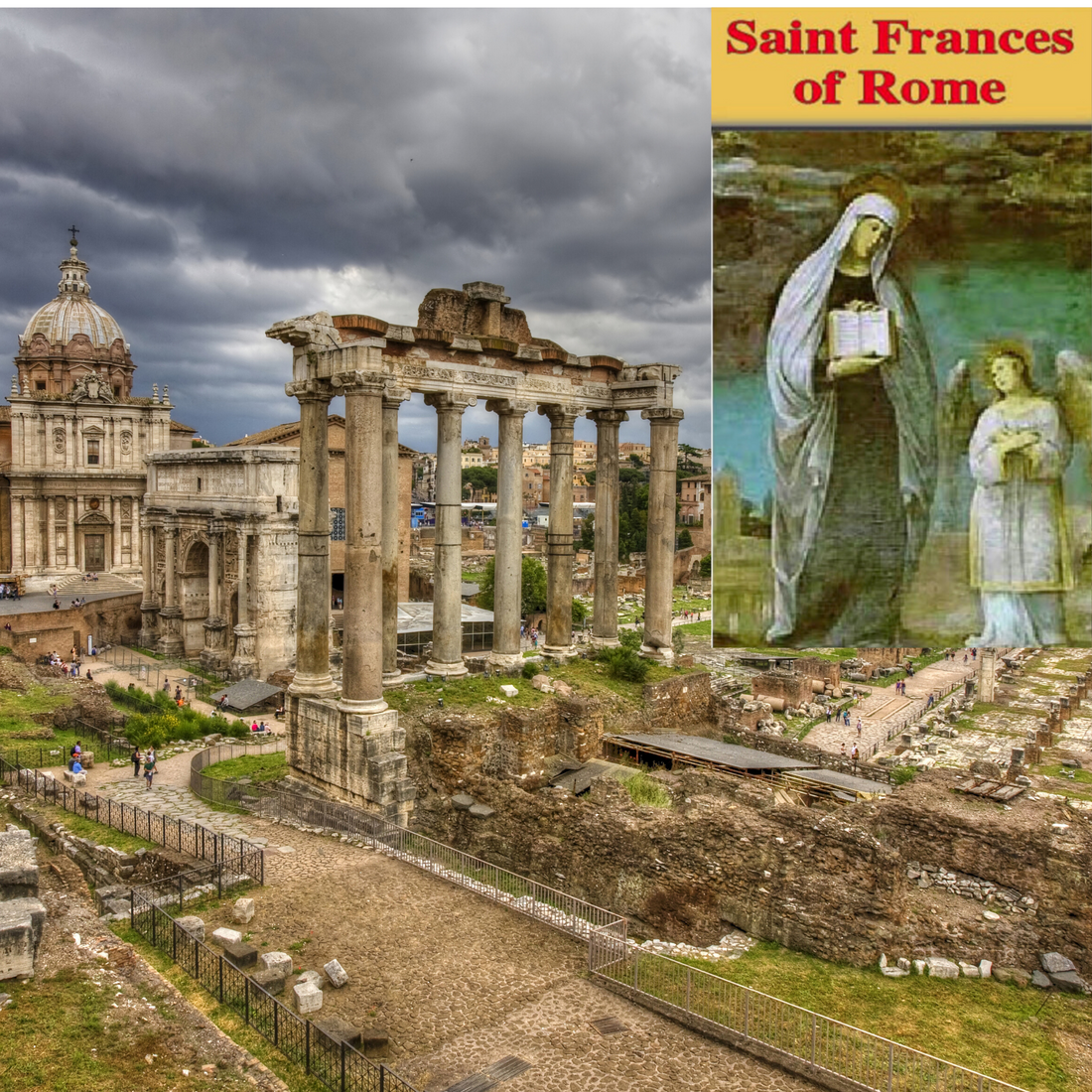 Saint Frances of Rome and her Guardian Angel