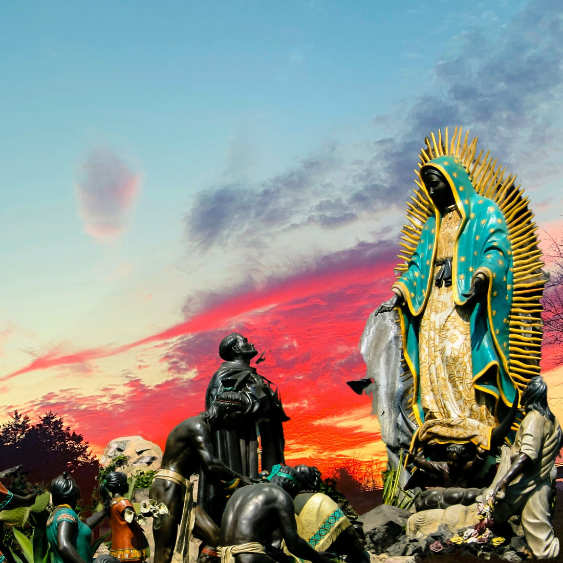 Saint Juan Diego meets Our Lady of Guadalupe
