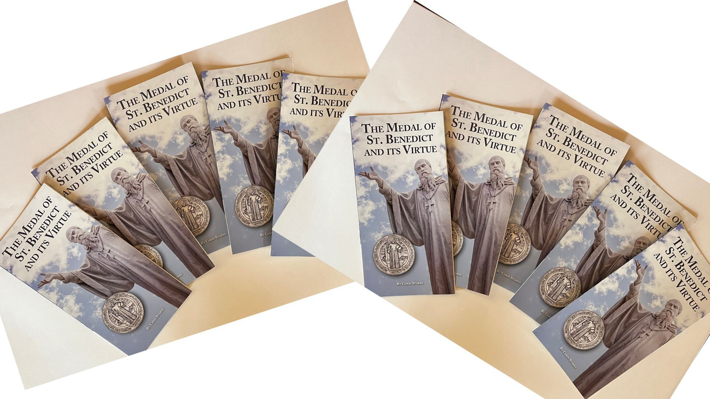 The Medal of Saint Benedict and its virtue Pamphlet - Bob and Penny Lord