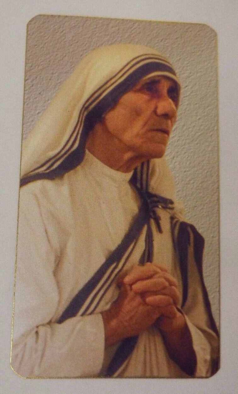 Saint Mother Teresa of Calcutta Image, Blank on the back/ New