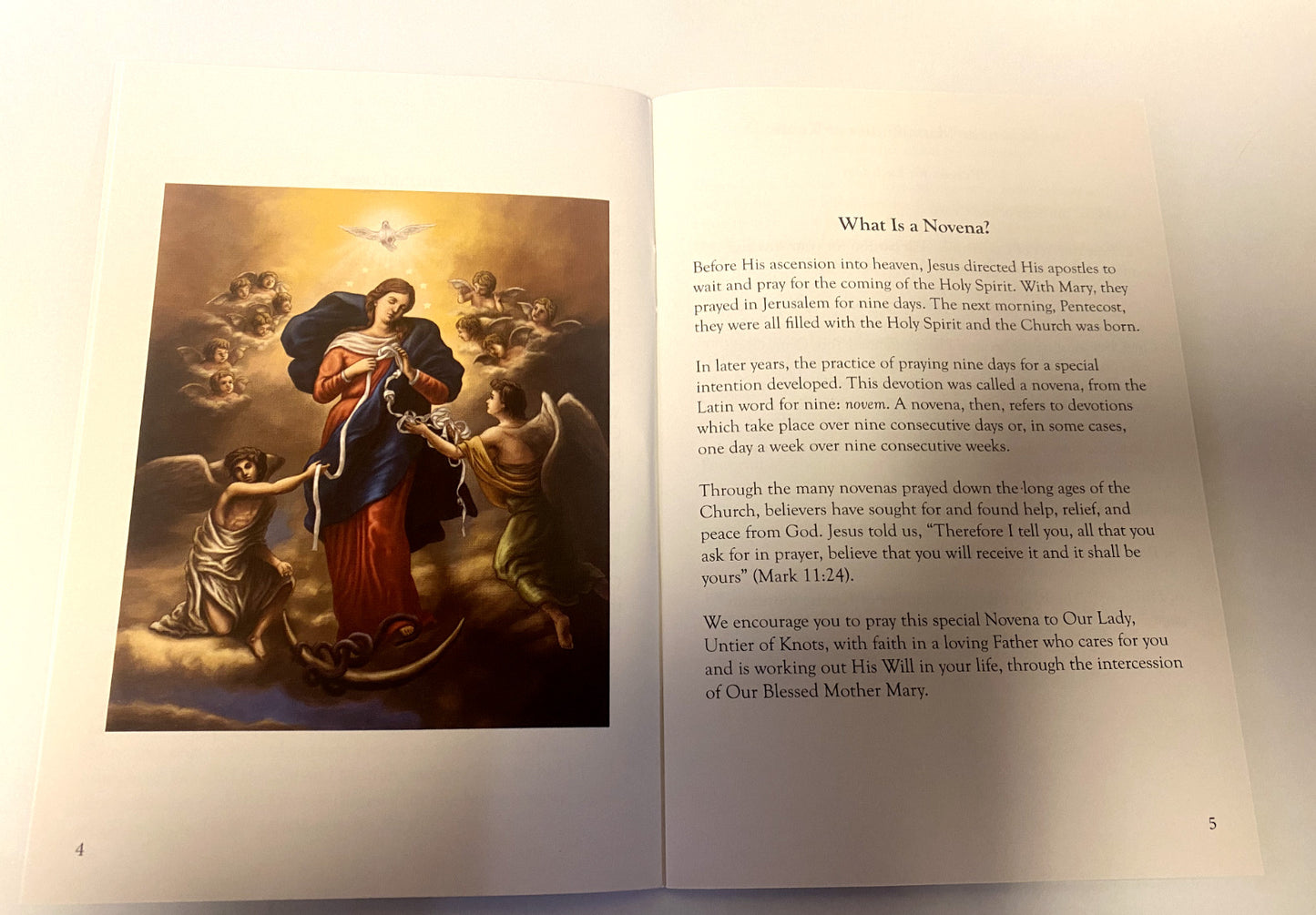 Our Lady Undoer (Untier) of Knots Prayer Book, New - Bob and Penny Lord
