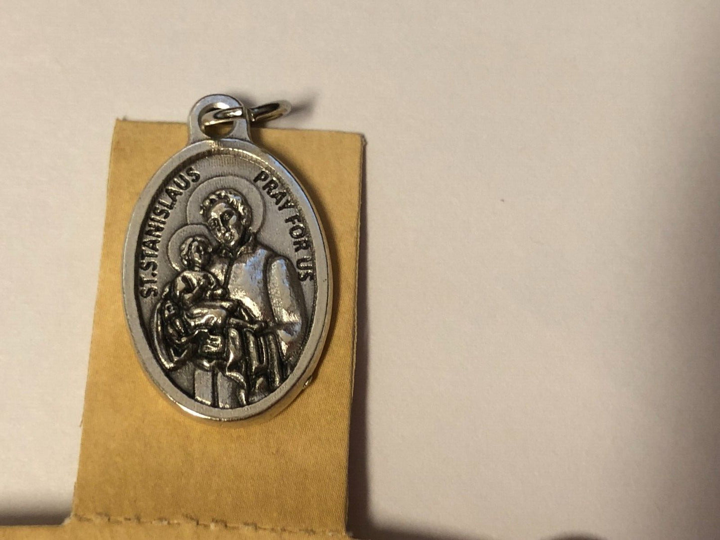 Saint Stanislaus Kostkas Bio,Prayer folder + Medal, New - Bob and Penny Lord
