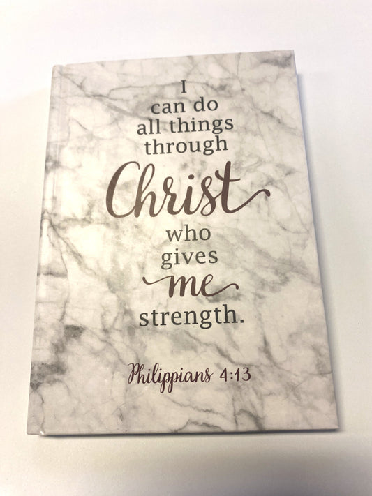 I Can Do All Things through Christ 6.25" Hardcover Journal ,New - Bob and Penny Lord