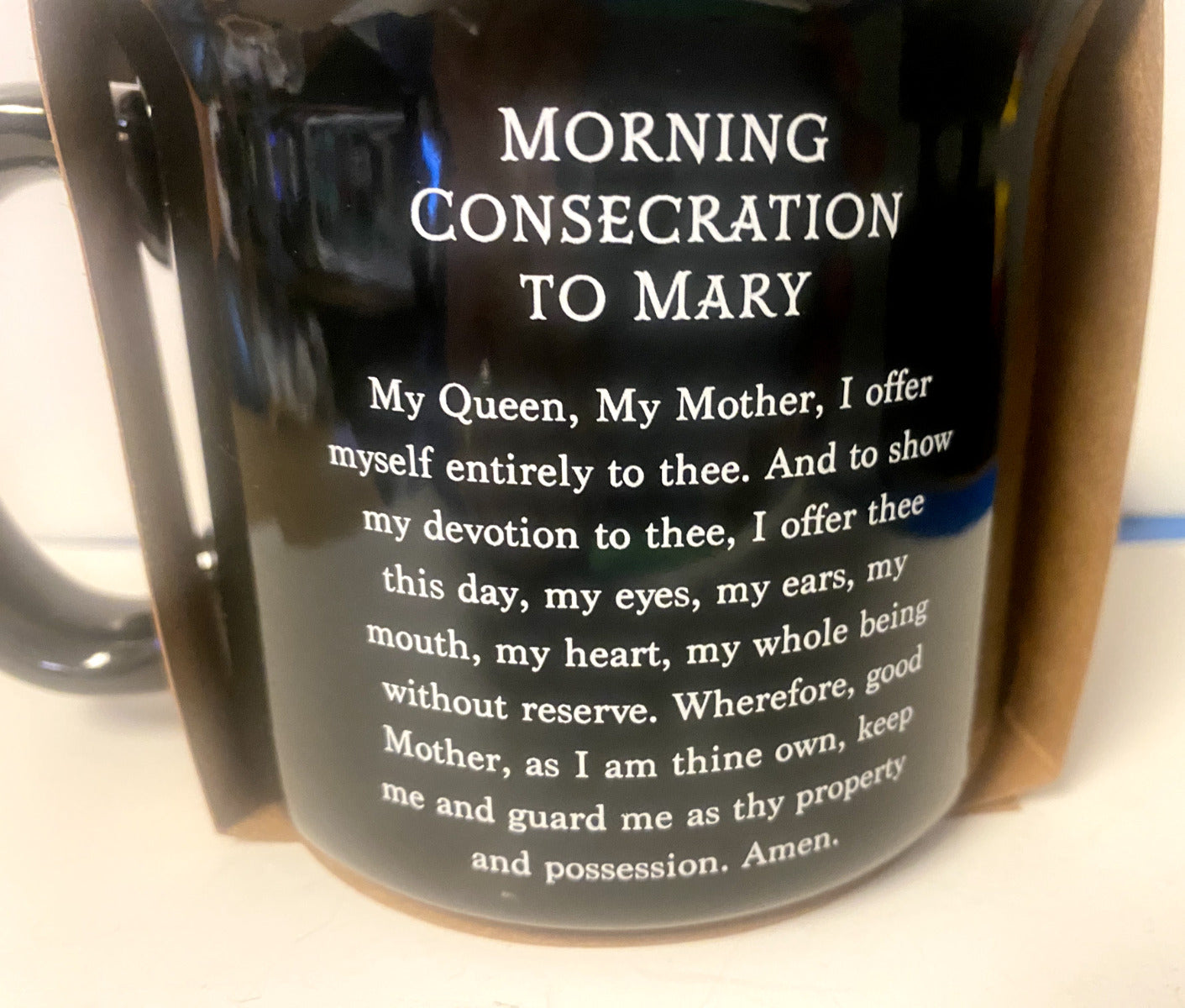 Immaculate Heart of Mary 13 oz. Cup/Mug with prayer, New #053 - Bob and Penny Lord