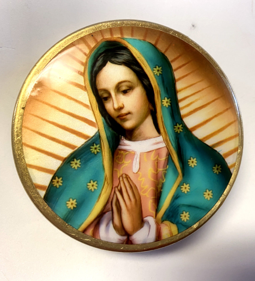 Our Lady of Guadalupe Large Rosary Tin, New - Bob and Penny Lord