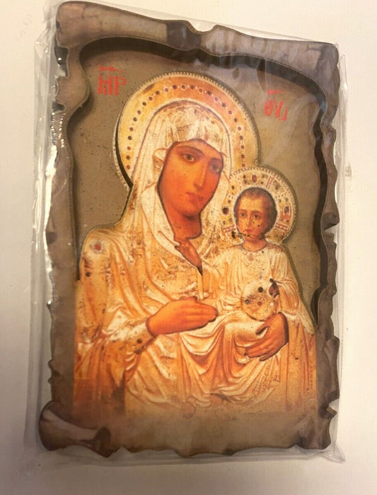 Virgin Mary & Child 3.50" Small Magnet, New from Jerusalem - Bob and Penny Lord