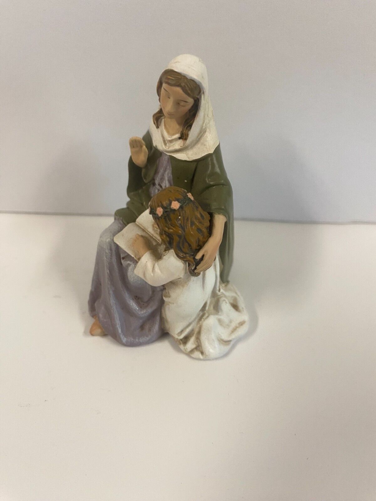 Saints Anne & Blessed Mother Mary 2.75"H Statue,  New - Bob and Penny Lord