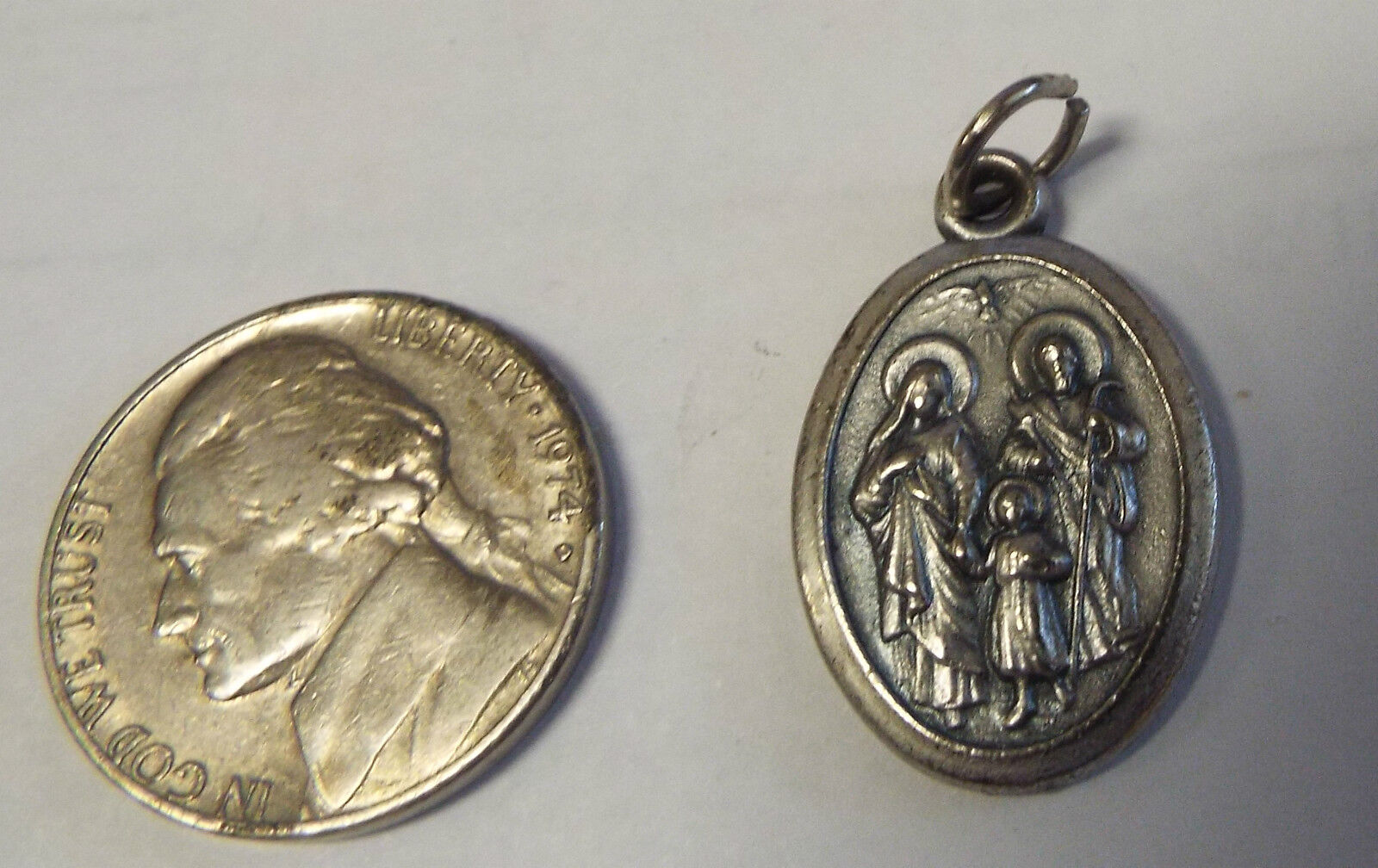 Holy Family/ Holy Spirit Medal, New from Italy - Bob and Penny Lord