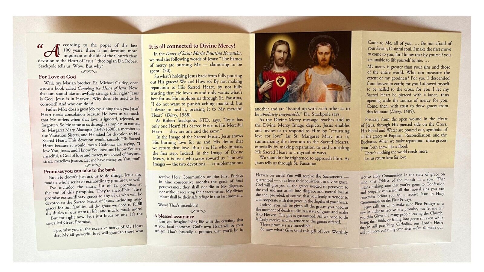 The Nine First Fridays and Sacred Heart Devotion 4 Panel Pamphlet 5 Pack - Bob and Penny Lord