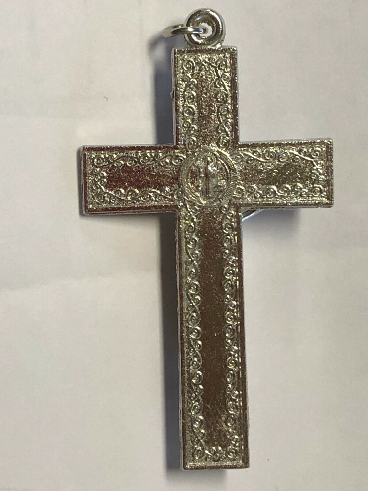 Saint Benedict Black & Silver Crucifix,  New - Bob and Penny Lord