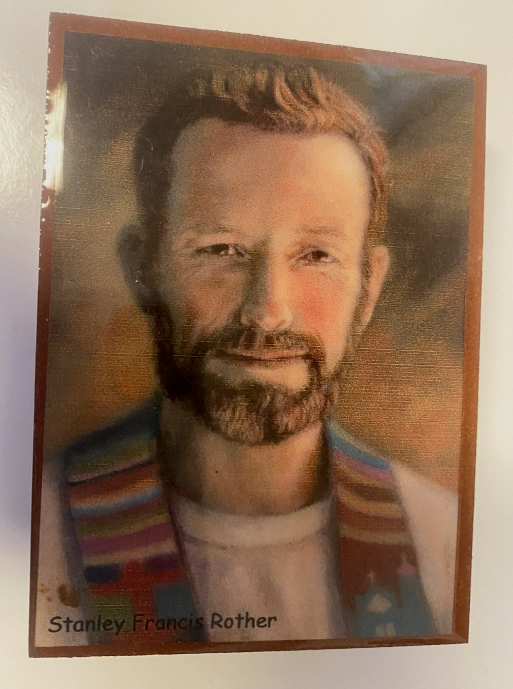 Bl Stanley Francis Rother Wood Rosary Box with Rosary, New from Colombia - Bob and Penny Lord