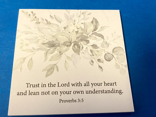 "Trust in the Lord" sticky 2 pk note pads, New #043 - Bob and Penny Lord
