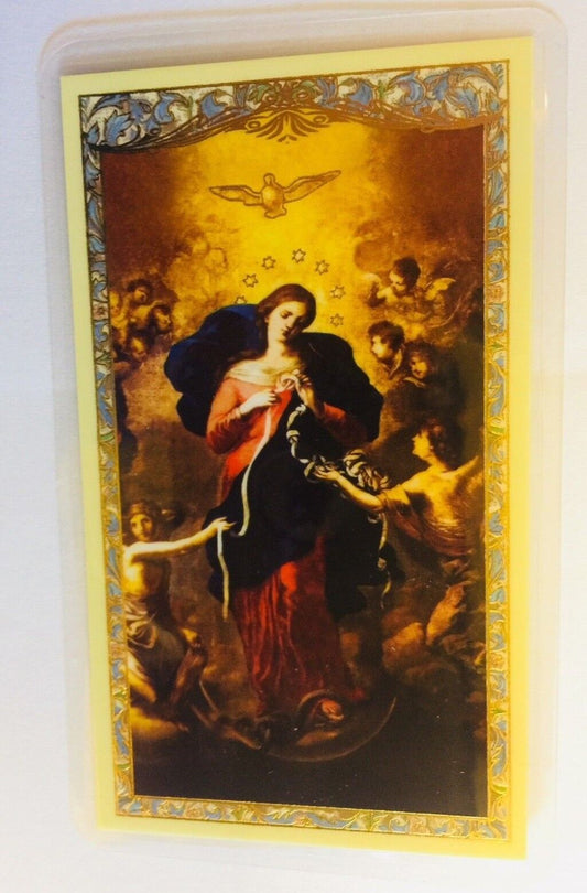 Our Lady Undoer (Untier) of Knots Laminated Prayer Card, New - Bob and Penny Lord
