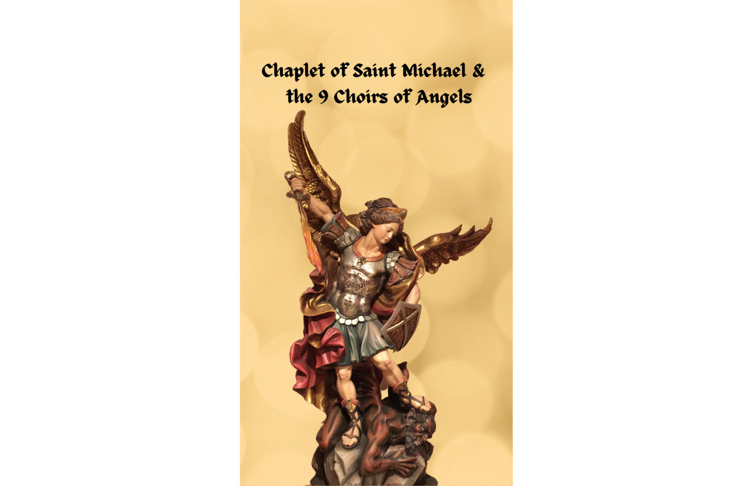 Chaplet of Saint Michael & the Nine Choirs of Angels Trifold Prayer Cards