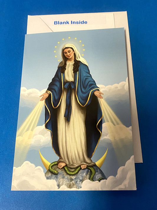Our Lady of Grace Blank Note Card w/envelope,New #025-2 - Bob and Penny Lord