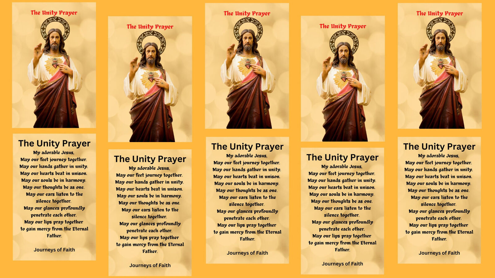 The Unity Prayer Card - Bob and Penny Lord