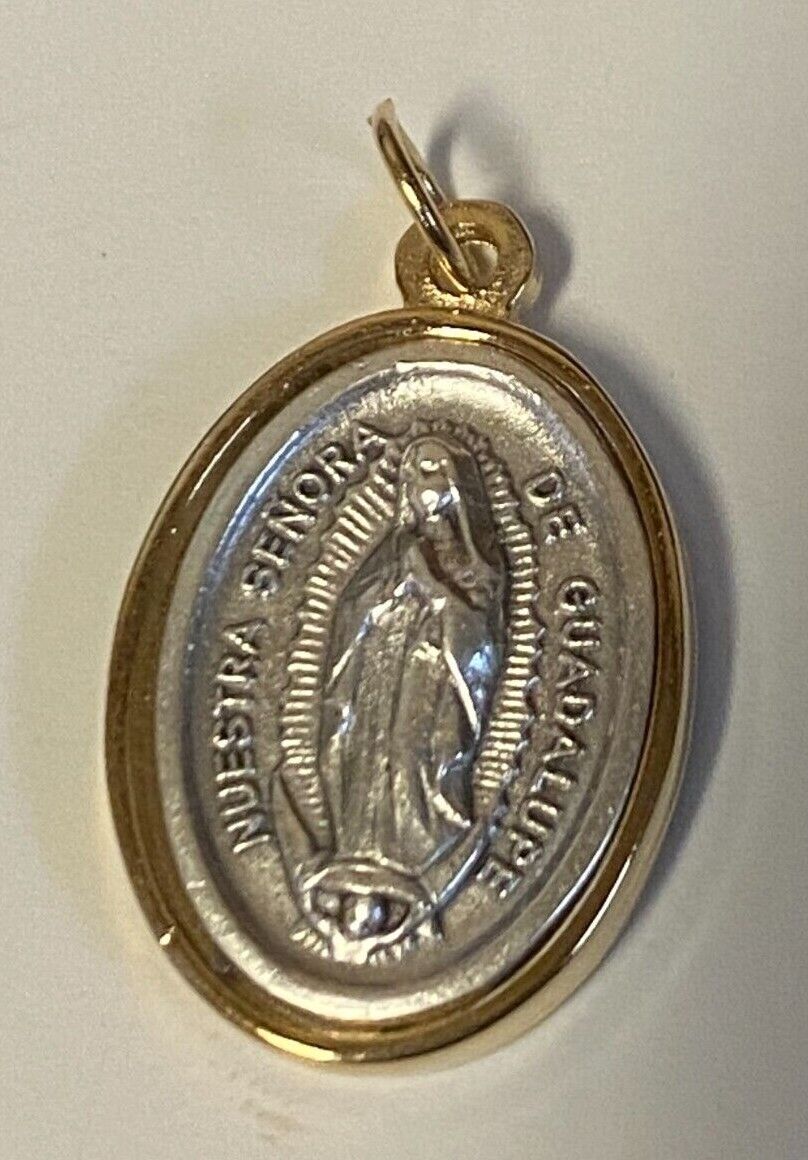 St Michael,Miraculous Medal & Our Lady of Guadalupe Gold/Silver tone Medal, New - Bob and Penny Lord