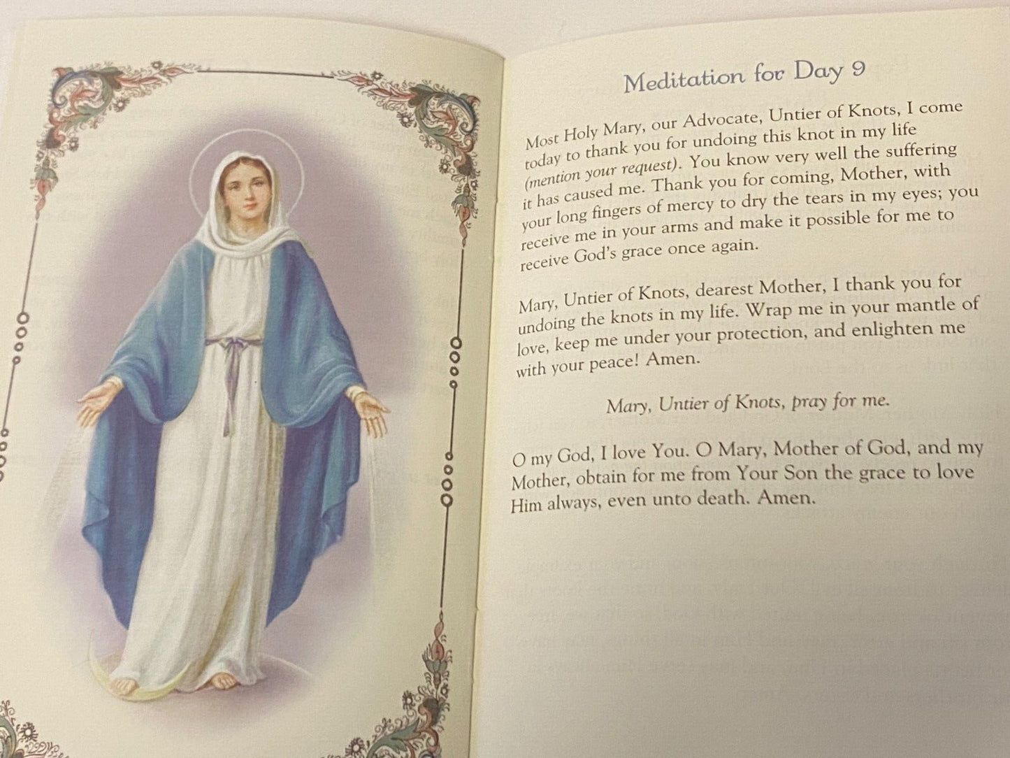 Our Lady Undoer (Untier) of Knots Novena Booklet, New - Bob and Penny Lord