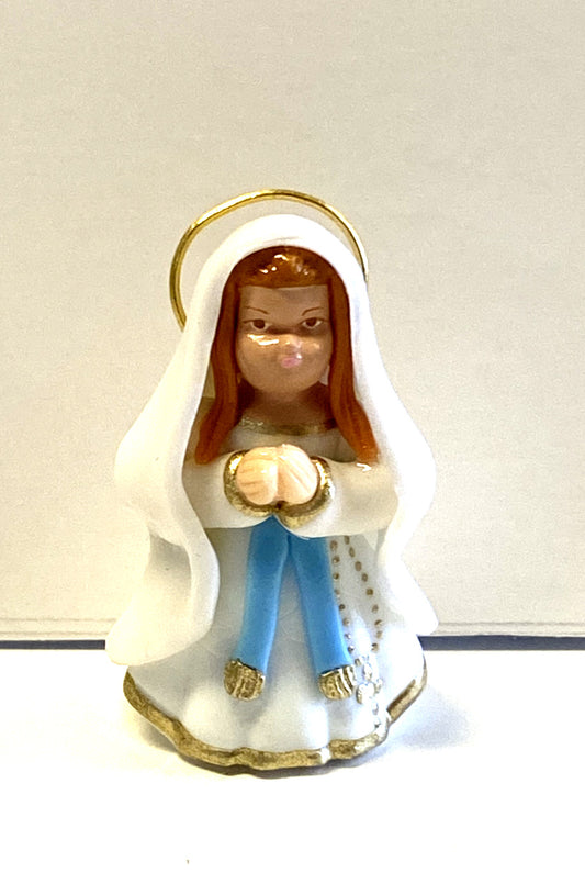 Our Lady of Lourdes Miniature 1.75"  Statue, New from Colombia #053 - Bob and Penny Lord