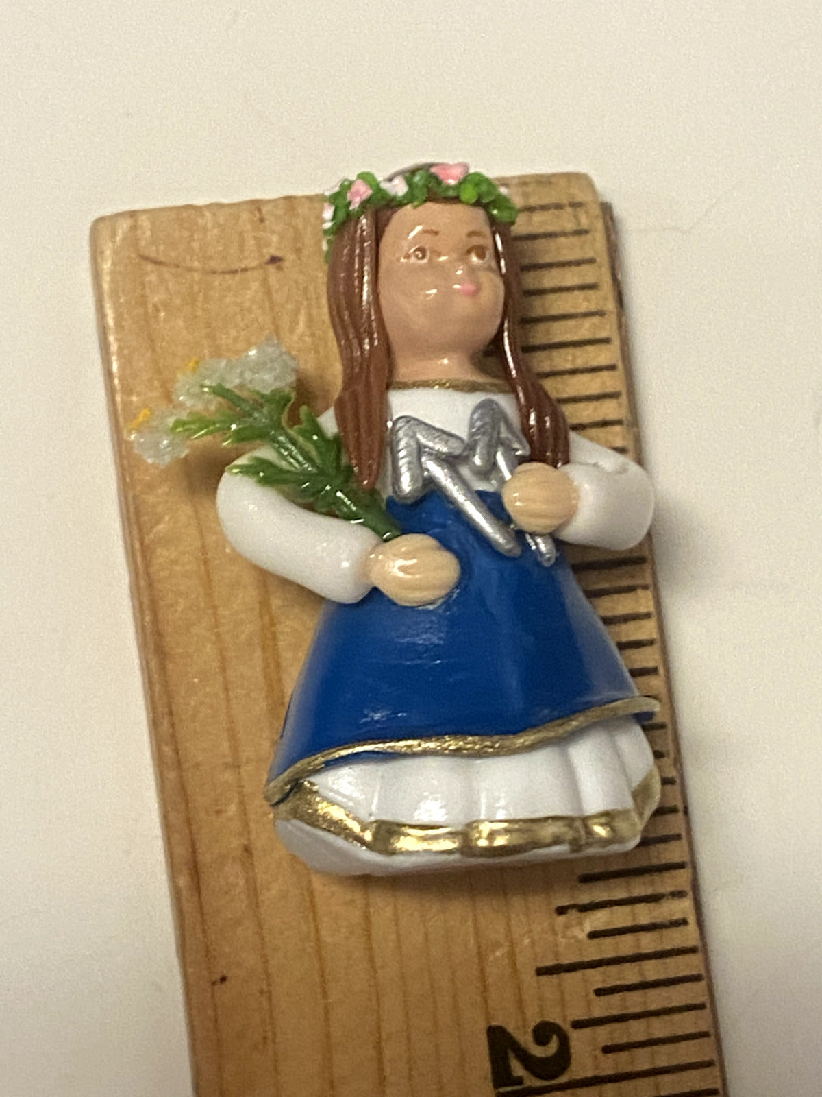 Saint Philomena Miniature 1.50" Statue, New from Colombia #L049 - Bob and Penny Lord