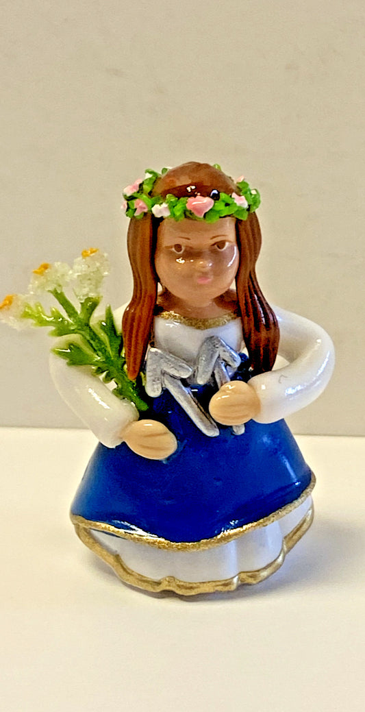 Saint Philomena Miniature 1.50" Statue, New from Colombia #L049 - Bob and Penny Lord