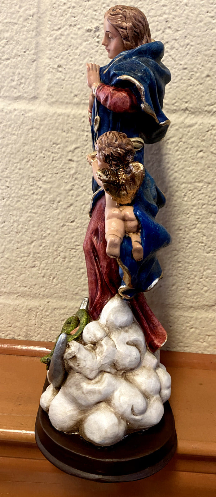 Our Lady Undoer (Untier) of Knots 13"  Hand Painted Statue, New from Colombia - Bob and Penny Lord