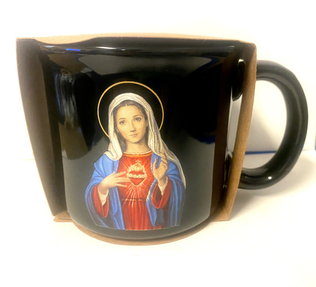 Immaculate Heart of Mary 13 oz. Cup/Mug with prayer, New #053 - Bob and Penny Lord