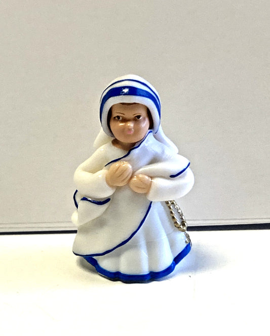 Saint Mother Teresa of Calcutta Miniature 1.75" Statue, New from Colombia #L051 - Bob and Penny Lord