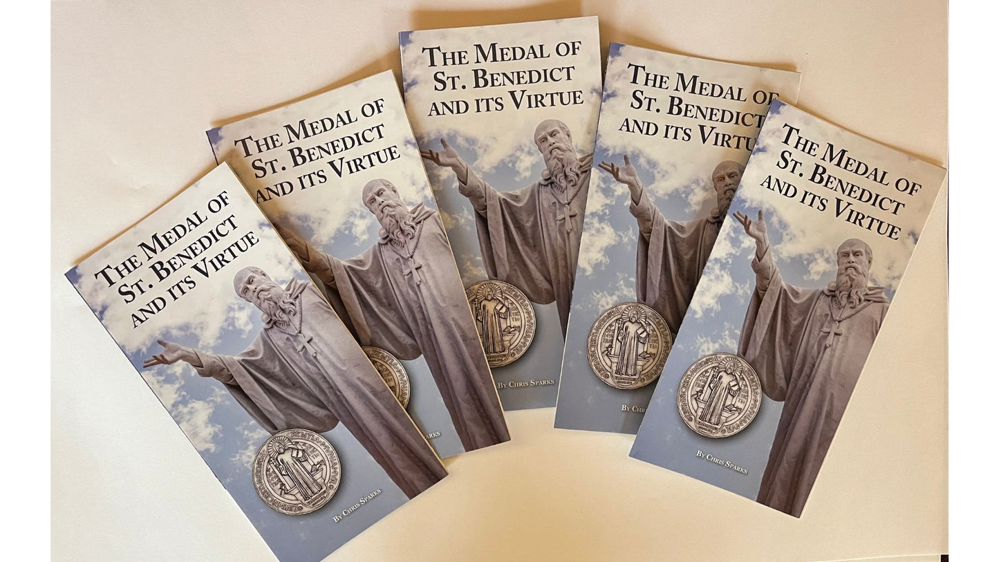 The Medal of Saint Benedict and its virtue Pamphlet