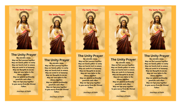 The Unity Prayer Card - Laminated Packages