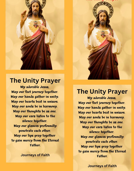 The Unity Prayer Card - Laminated Packages