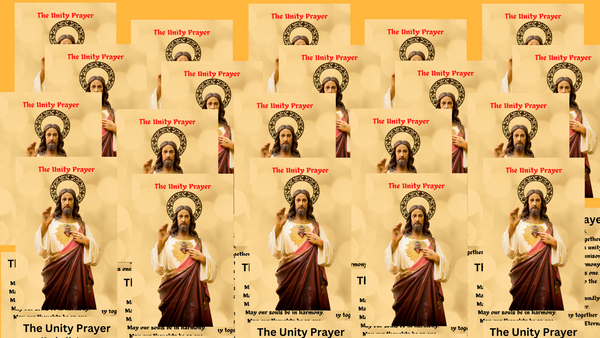 The Unity Prayer Card - Laminated Packages