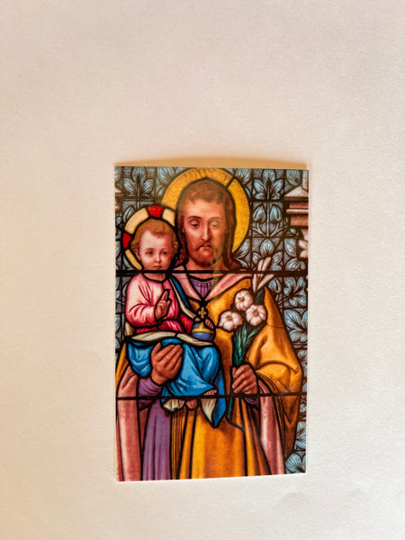 Saint Joseph Prayer Card, New /3 images to choose from