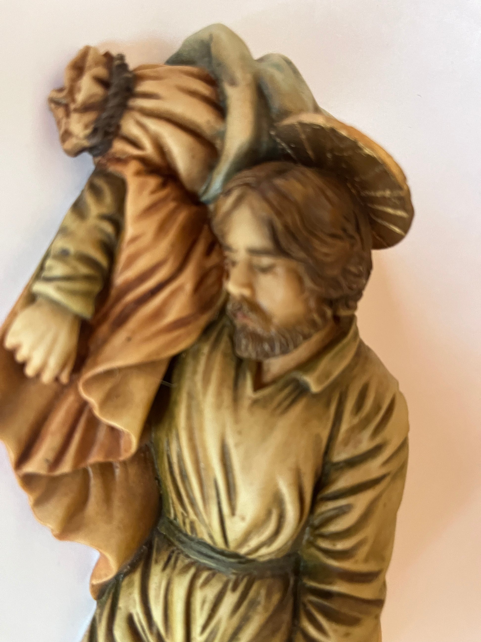 Sleeping Saint Joseph Statue 8 Inch hand painted in Colombia - Bob and Penny Lord