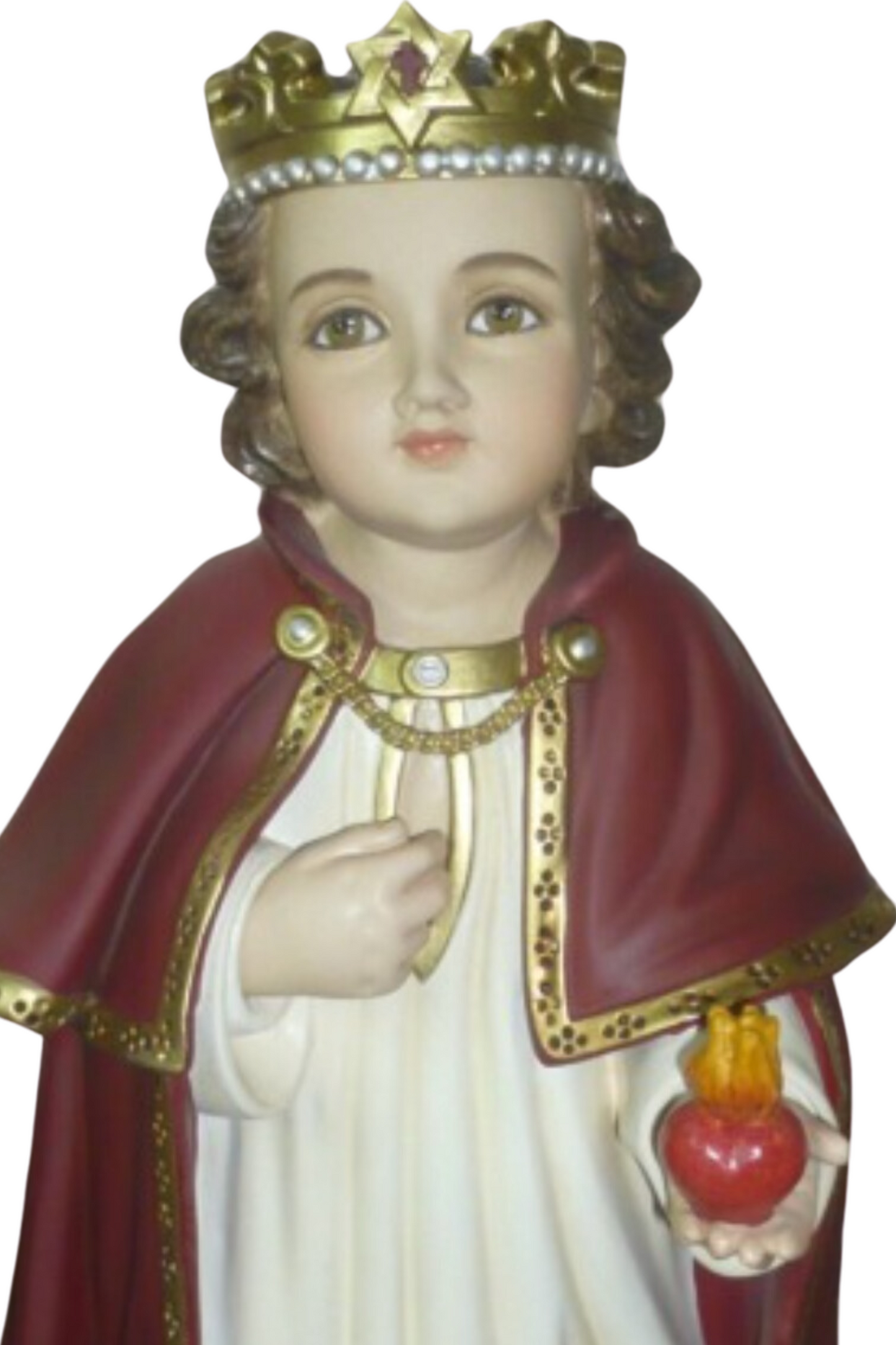 14 inch Divine Child Jesus King of Love Statue hand made in Colombia - Bob and Penny Lord