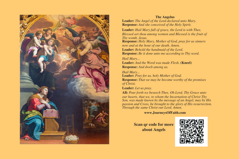 The Angelus Prayer Card Laminated