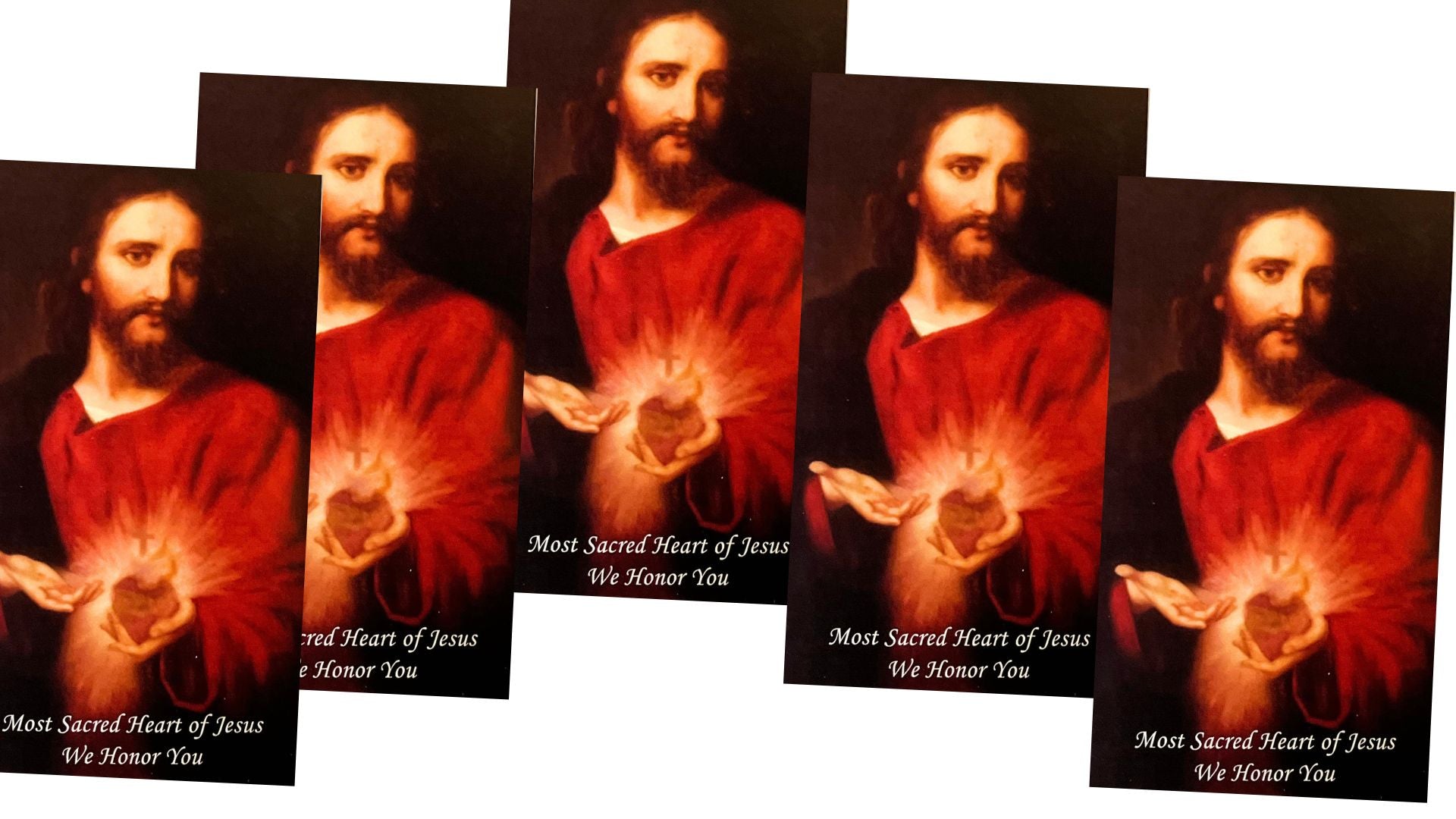 Sacred Heart of Jesus Prayer Card - Bob and Penny Lord