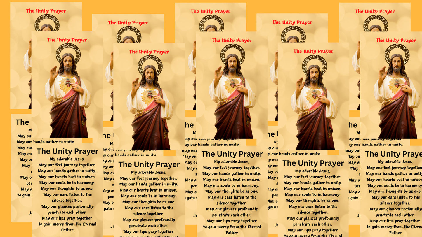 The Unity Prayer Card - Bob and Penny Lord