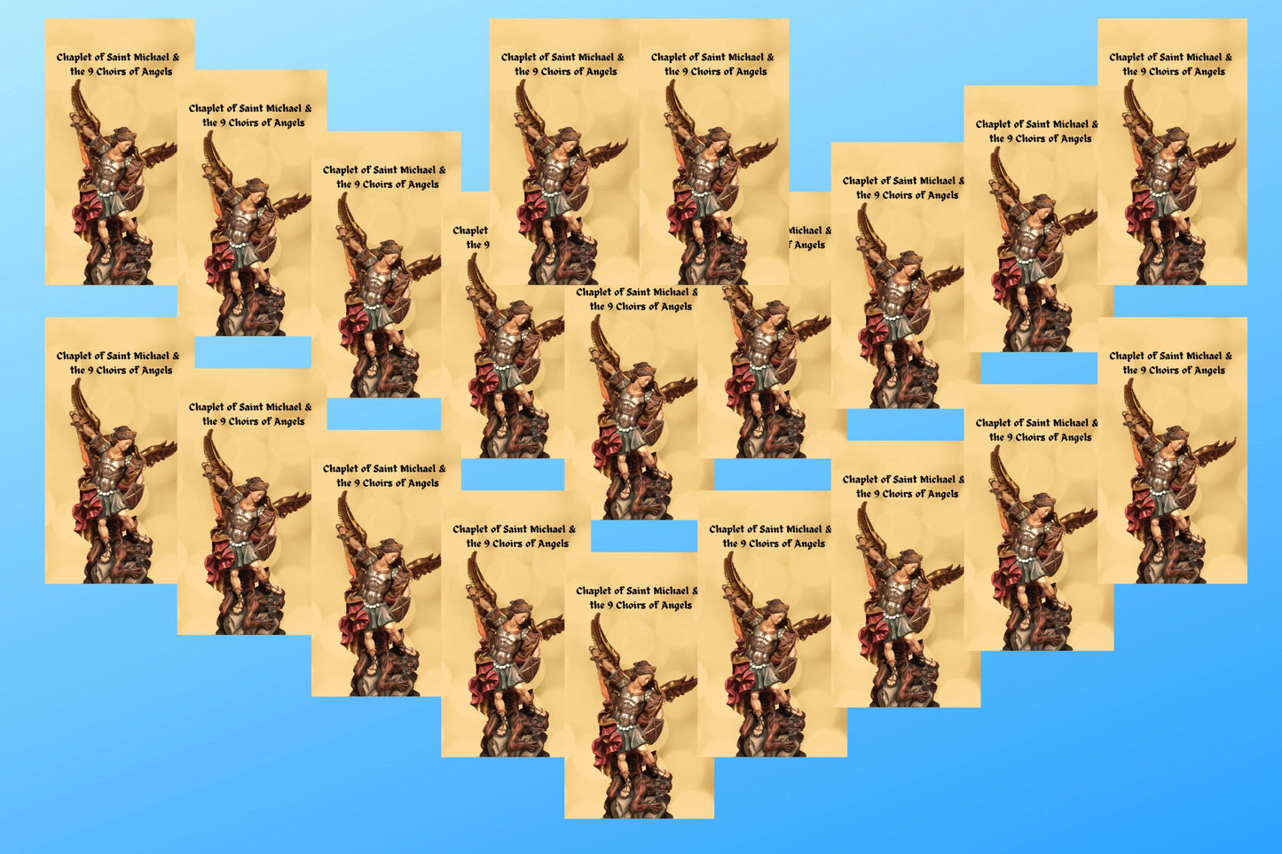 Chaplet of Saint Michael & the Nine Choirs of Angels Trifold Prayer Cards - Bob and Penny Lord