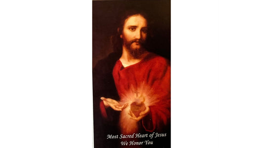 Sacred Heart of Jesus Prayer Card - Bob and Penny Lord