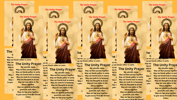 The Unity Prayer Card - Laminated Packages