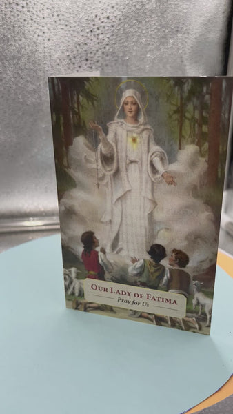 Our Lady of Fatima Prayer Card with the Fatima Prayers